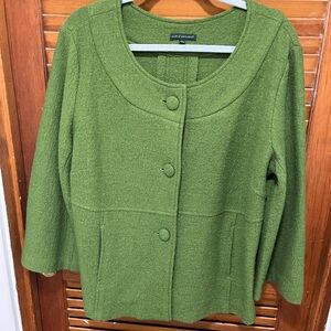 Harve Benard Olive Knit Jacket